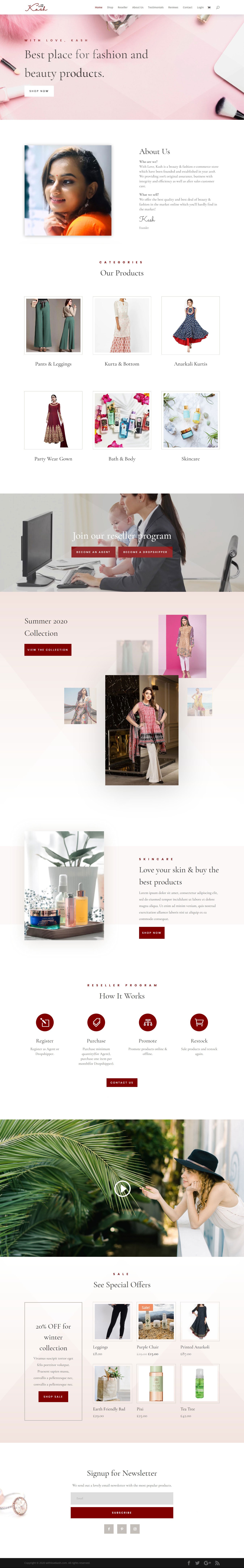 With Love Kash Website With Love Kash Website